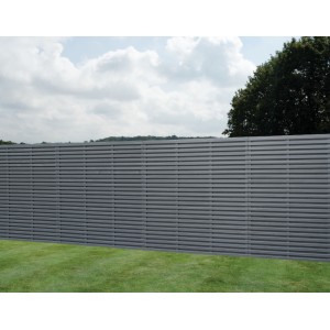Superior Double Slatted Anthracite Panel 1800x1800mm