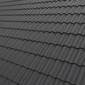 Round Top Concrete Roof Tile Anthracite