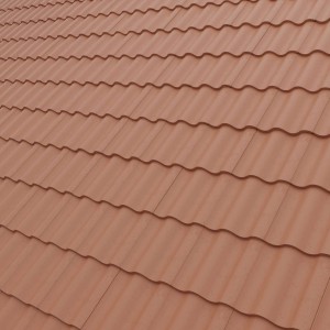 Round Top Concrete Roof Tile Terracotta