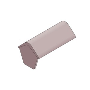 Modern Stop End Ridge Brown