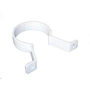 Round 68mm Pipe Clip White