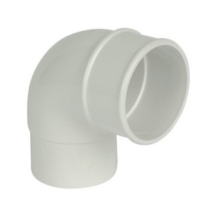 Round 68mm 92.5° Offset Bend White
