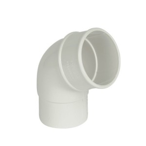 Round 68mm 112.5 Deg Offset Bend White