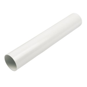Round 68mm Downpipe White 2500mm
