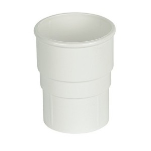 Round 68mm Pipe Socket White