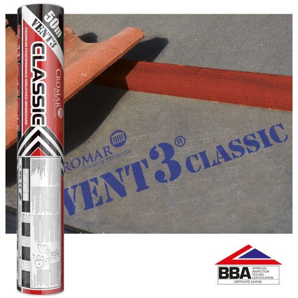 Cromar Vent 3 Classic Breathable Membrane 1m x 50m