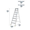 Werner Swingback Stepladder 8 Tread High Mastertrade