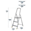 Werner Stepladder 3 Tread High Handrail
