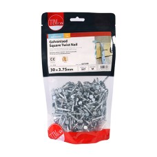 Galvanised Twist Nails 3.75 x 30mm 1KG