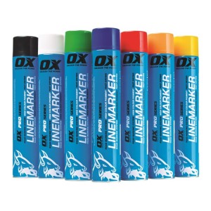 OX 750ML Permanent Line Marker Spray, Yellow