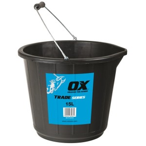 OX Trade 15L Black Bucket