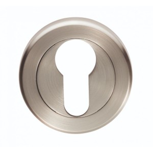 Serozzetta Euro Profile Escutcheon Satin Nickel