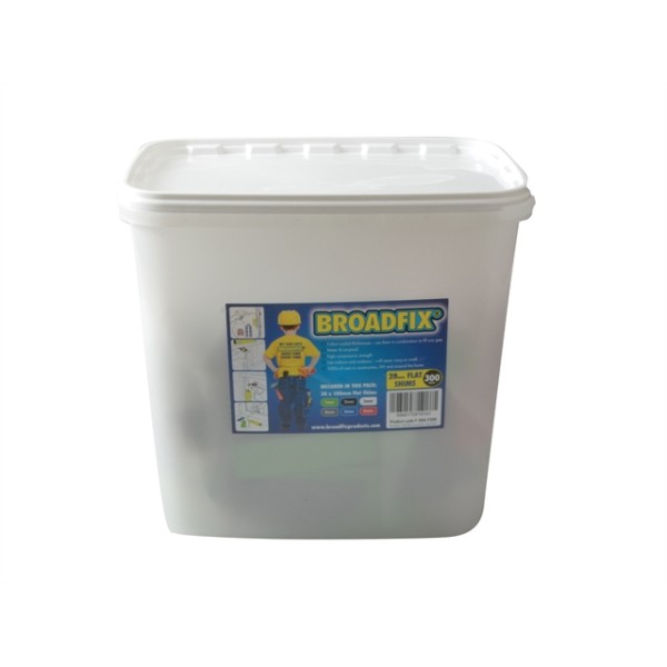 Broadfix Plastic Assorted Flat Packers - Tub 300 