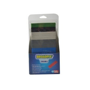 Broadfix Plastic Assorted Mixed Flat Shims - Pack 60