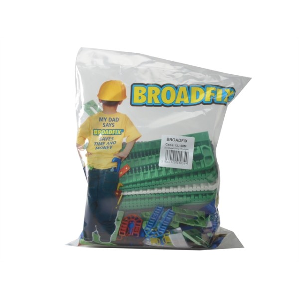 Broadfix Plastic Assorted Snap Wedge - Bag 50
