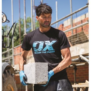 OX Crew Neck T shirt - Black Medium