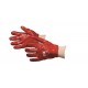 OX Red PVC Knit Wrist Gloves - Size 9 (L)
