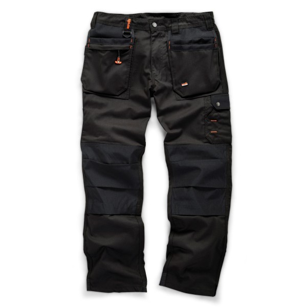Scruffs Blk Worker Plus Trouser Black 28RG