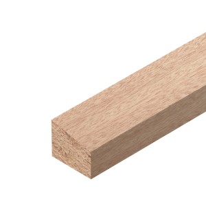 Wedge Red Hardwood Glass Bead 12x15x2400mm