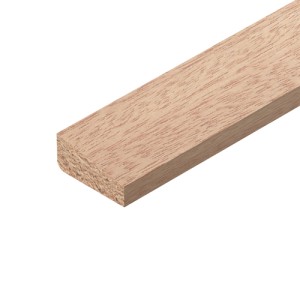 Chamfered Red Hardwood Glass Bead 12x27x2400mm