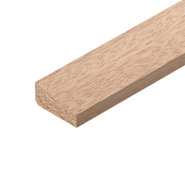 Chamfered Red Hardwood Glass Bead 12x27x2400mm