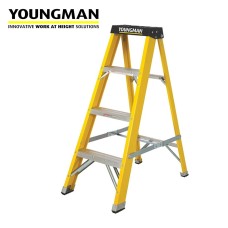 Youngman 4 Tread Swingback S400 GRP Trade Step Ladder
