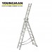 Youngman Combi 100 4-Way Combination Ladder 3 Section - 2.51m