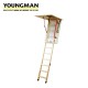 Youngman Eco S Line Loft Ladder with Insulated Draught Proof Hatch