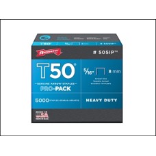 Arrow Staples T50 8mm 1250 Pk