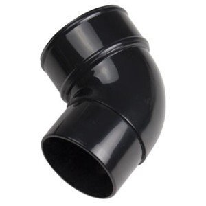 Round 68mm 112.5 Deg Offset Bend Black