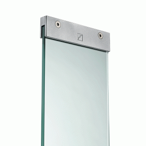 Glass Panel with Brackets 676x150x8mm Pk4
