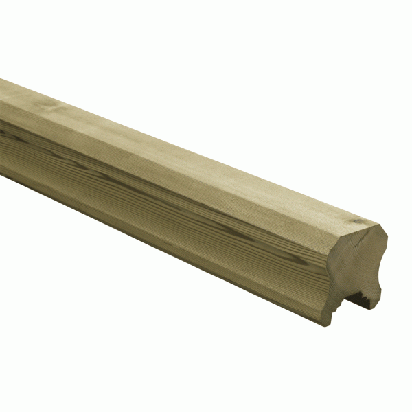 Large Traditional Handrail with Fillet 2400x68x68mm